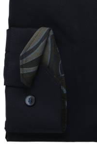 OLYMP No. Six Super Slim Hemd nachtblau, Faux-uni