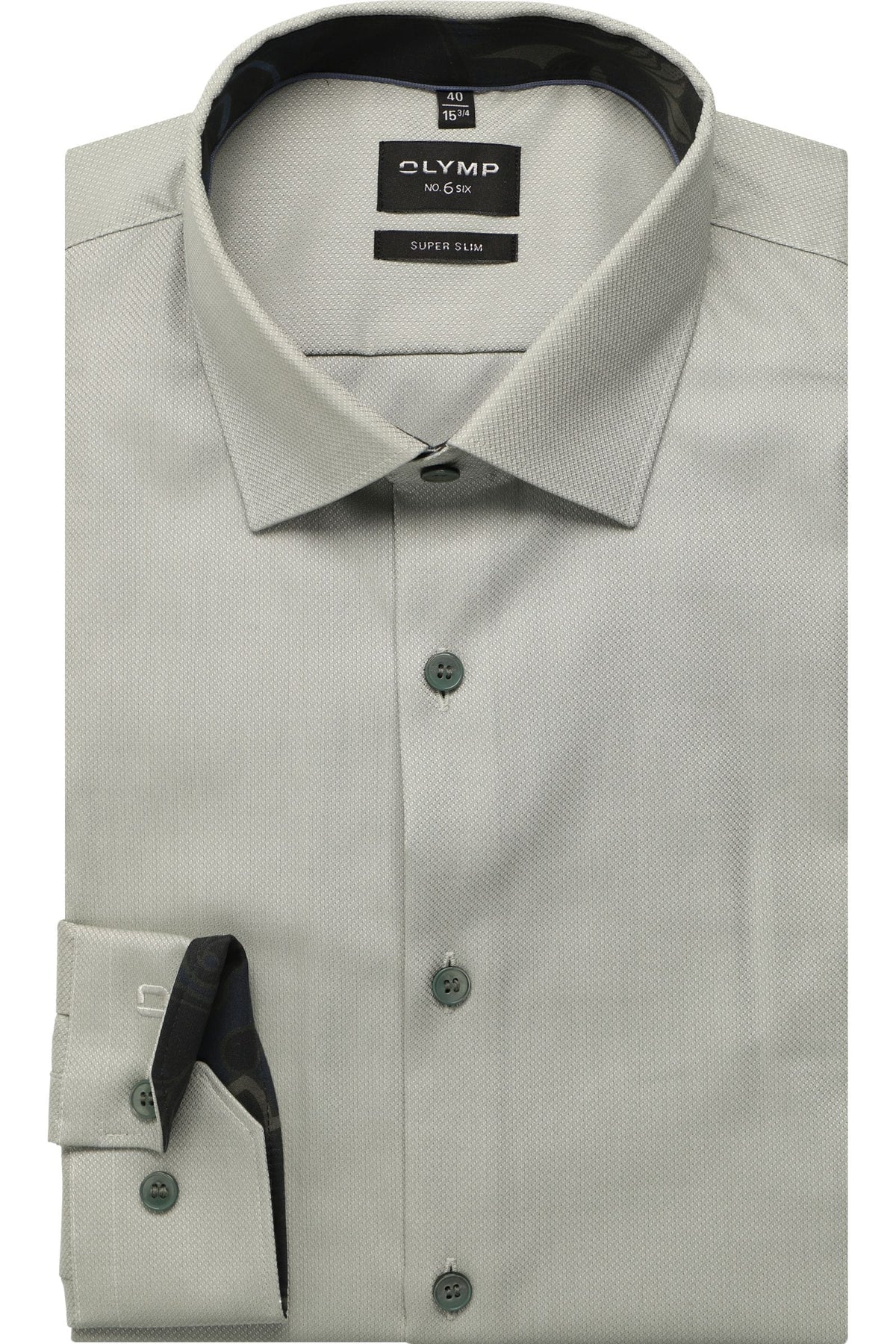 OLYMP No. Six Super Slim Hemd kitt, Faux-uni
