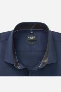 OLYMP No. Six Super Slim Hemd nachtblau, Einfarbig