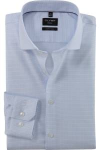 OLYMP No. Six Super Slim Hemd weiss, Kariert