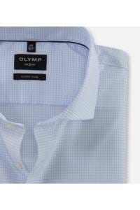 OLYMP No. Six Super Slim Hemd weiss, Kariert