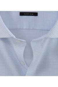 OLYMP No. Six Super Slim Hemd weiss, Kariert