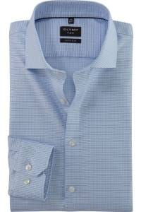 OLYMP No. Six Super Slim Hemd bleu, Kariert
