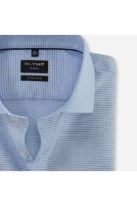 OLYMP No. Six Super Slim Hemd bleu, Kariert