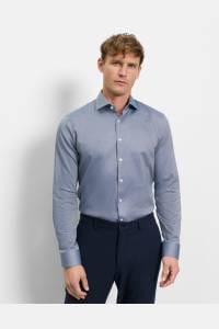 OLYMP No. Six Super Slim Hemd royal, Faux-uni