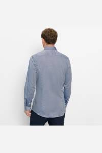 OLYMP No. Six Super Slim Hemd royal, Gemustert