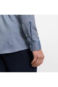 OLYMP No. Six Super Slim Hemd royal, Gemustert