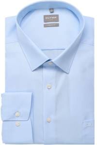 OLYMP Luxor Comfort Fit Hemd blau, Einfarbig