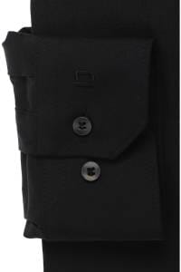 OLYMP No. Six Performance Climate Control Super Slim Hemd schwarz, Einfarbig