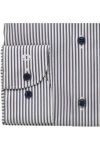 OLYMP Level Five Body Fit Tencel Hemd marine, Gestreift