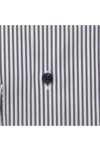 OLYMP Level Five Body Fit Tencel Hemd marine, Gestreift