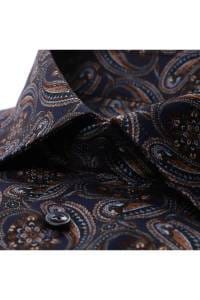 OLYMP Luxor Modern Fit Hemd braun, Paisley