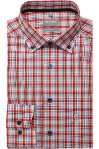 OLYMP Luxor Comfort Fit Hemd sienna, Kariert