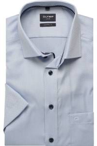 OLYMP Luxor Modern Fit Hemd bleu, Faux-uni