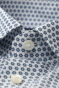 OLYMP Luxor Modern Fit Hemd bleu, Bedruckt