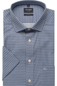 OLYMP Luxor Modern Fit Hemd bleu, Bedruckt