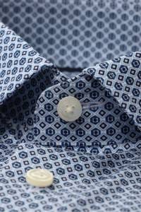 OLYMP Luxor Modern Fit Hemd bleu, Bedruckt