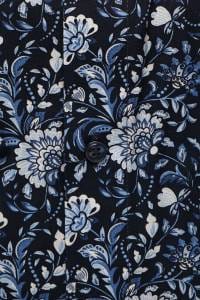 OLYMP Luxor Modern Fit Hemd marine, Blumen