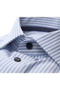 OLYMP Luxor Modern Fit Hemd bleu, Gestreift