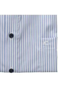 OLYMP Luxor Modern Fit Hemd bleu, Gestreift