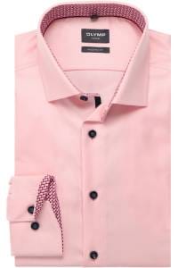 OLYMP Luxor Modern Fit Hemd rose, Einfarbig