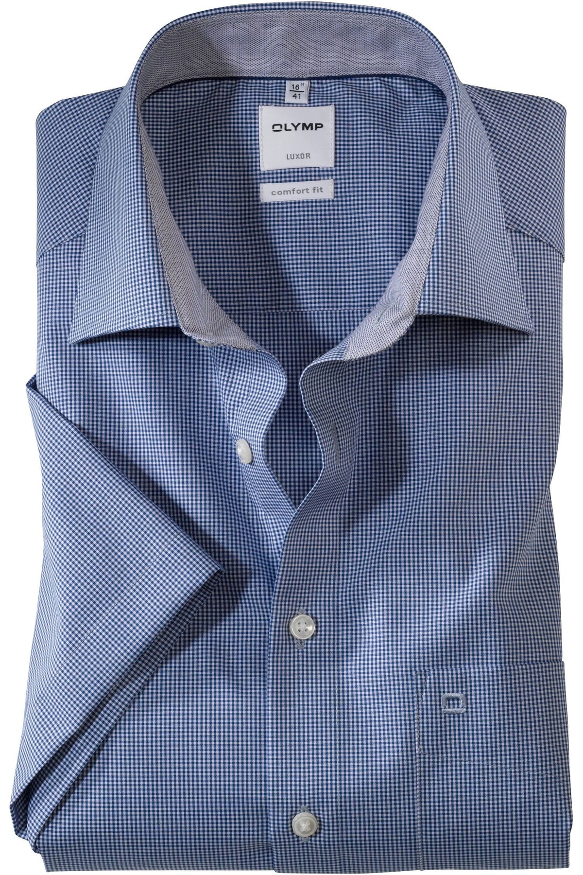 OLYMP Luxor Comfort Fit Hemd royal, Vichykaro