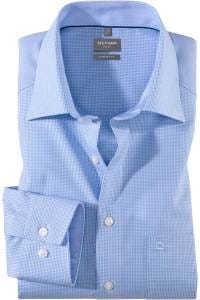 OLYMP Luxor Comfort Fit Hemd bleu, Vichykaro