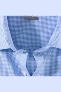 OLYMP Luxor Comfort Fit Hemd bleu, Vichykaro