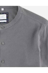 OLYMP Level Five Smart Casual Body Fit Jerseyhemd stein, Einfarbig