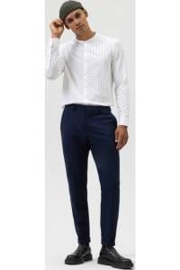 OLYMP Level Five Smart Casual Body Fit Hemd weiss, Gemustert