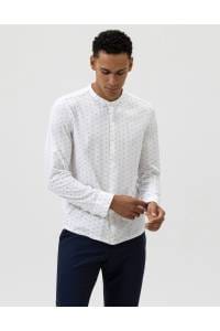 OLYMP Level Five Smart Casual Body Fit Hemd weiss, Gemustert