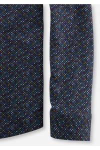 OLYMP Level Five Smart Casual Body Fit Hemd marine, Gemustert