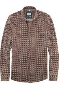 OLYMP Level Five Smart Casual Body Fit Hemd braun, Gemustert