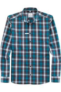 OLYMP Level Five Smart Casual Body Fit Hemd hellblau, Kariert