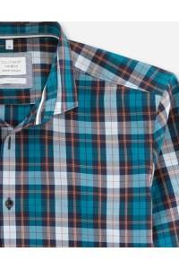 OLYMP Level Five Smart Casual Body Fit Hemd hellblau, Kariert
