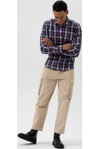 OLYMP Level Five Smart Casual Body Fit Hemd fuchsia, Kariert