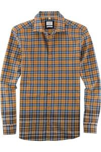 OLYMP Level Five Smart Casual Body Fit Hemd gelb, Kariert