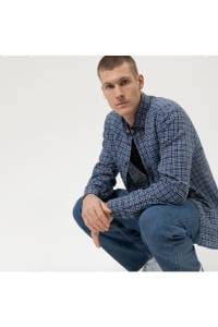 OLYMP Level Five Smart Casual Body Fit Leinenhemd marine, Kariert