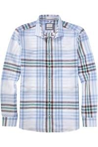 OLYMP Level Five Smart Casual Body Fit Leinenhemd bleu, Kariert