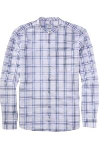 OLYMP Level Five Smart Casual Body Fit Leinenhemd bleu, Kariert