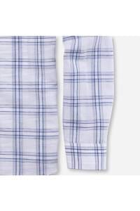 OLYMP Level Five Smart Casual Body Fit Leinenhemd bleu, Kariert