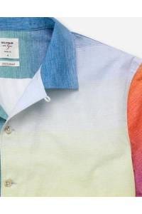 OLYMP Level Five Smart Casual Body Fit Hemd bleu, Querstreifen