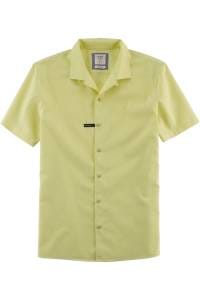 OLYMP Level Five Smart Casual Body Fit Leinenhemd gelb, Einfarbig