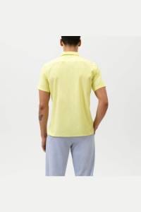OLYMP Level Five Smart Casual Body Fit Leinenhemd gelb, Einfarbig