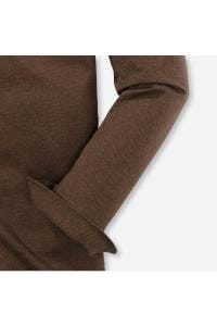 OLYMP Level Five Smart Casual Body Fit Jerseyhemd braun, Jacquardmuster