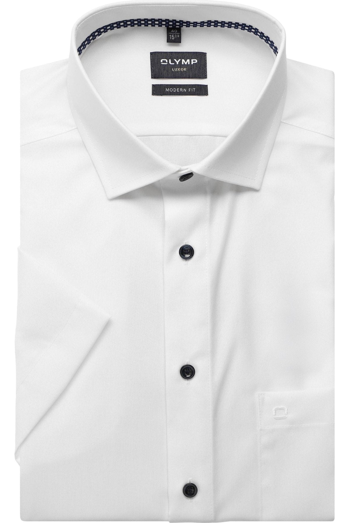 OLYMP Luxor Modern Fit Hemd weiss, Einfarbig