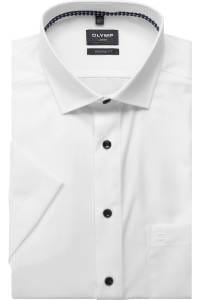 OLYMP Luxor Modern Fit Hemd weiss, Einfarbig