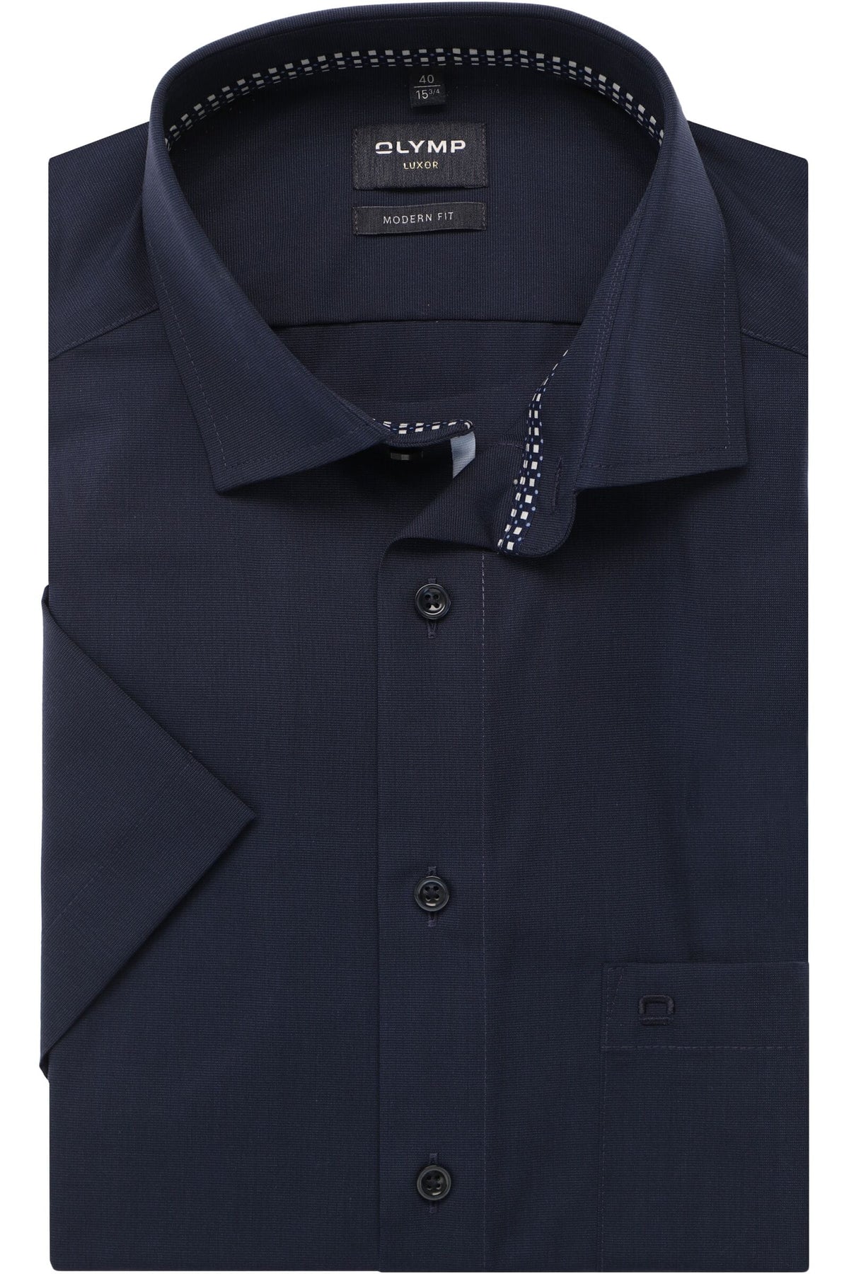 OLYMP Luxor Modern Fit Hemd blau, Einfarbig
