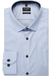 OLYMP No. Six Super Slim Hemd hellblau, Faux-uni