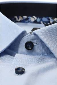 OLYMP No. Six Super Slim Hemd hellblau, Faux-uni